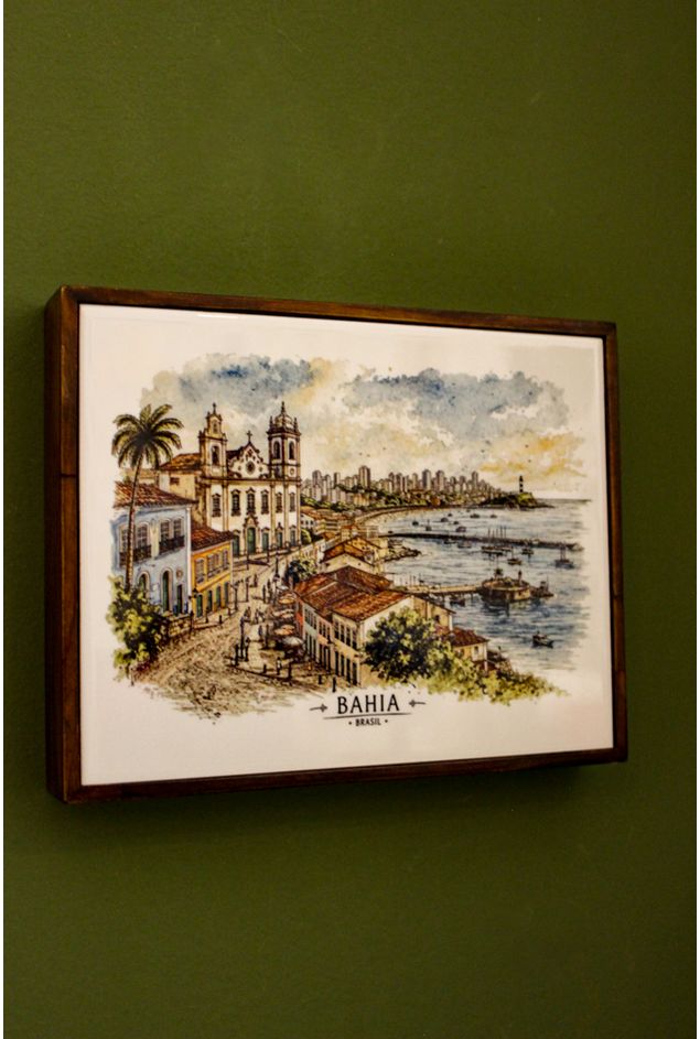 Azulejo Decorativo Com Moldura Bahia Mimo Galeria